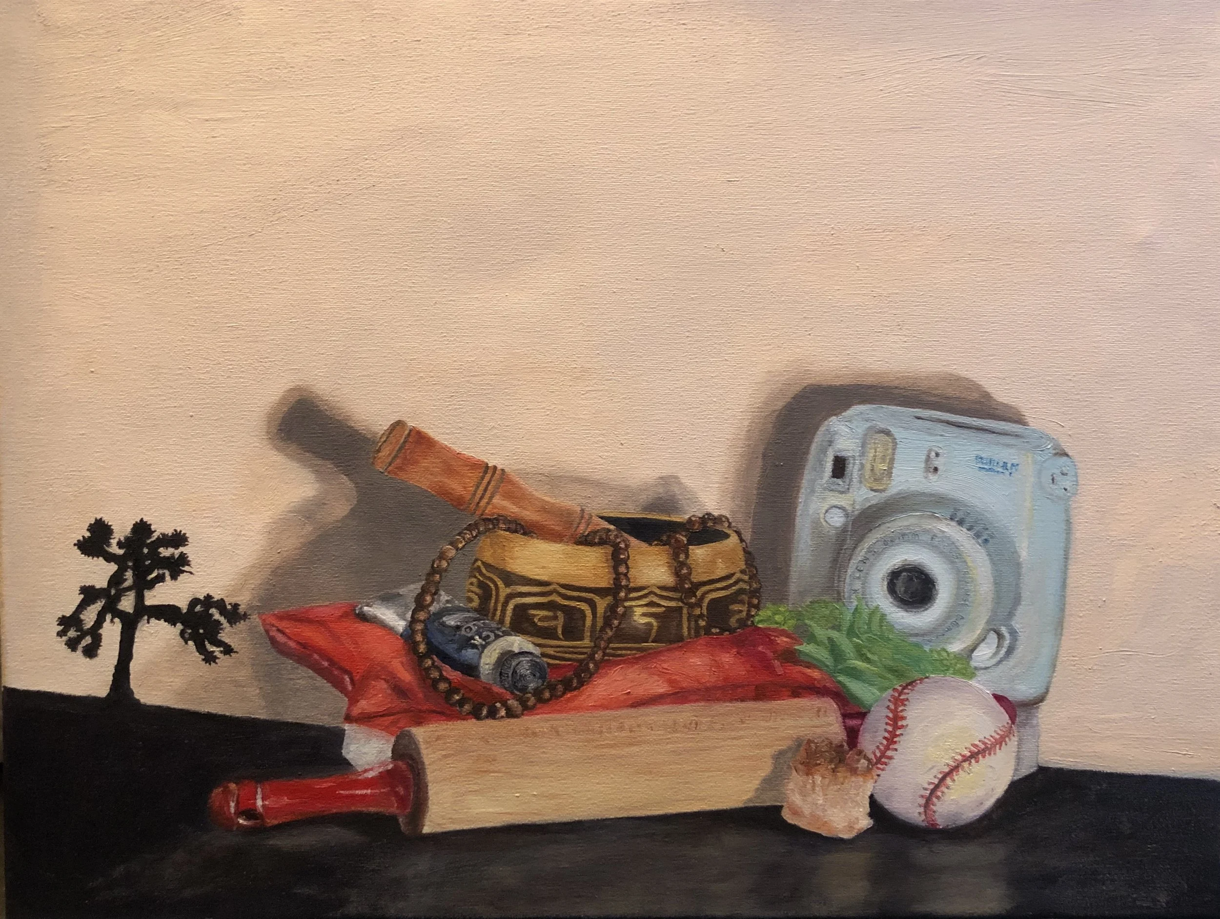 Self Portrait, oil paint on canvas, 18" x 24", 2019