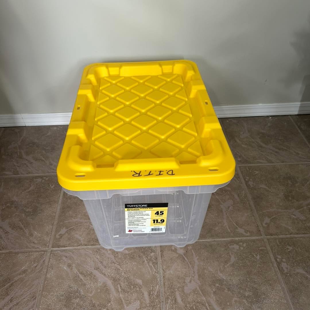 Just a little information post - PLEASE READ! We have a limited storage area for food, belongings, etc. Please make sure you&rsquo;re food container is this size or smaller and label it with your dogs name and feeding instructions. These are only $12