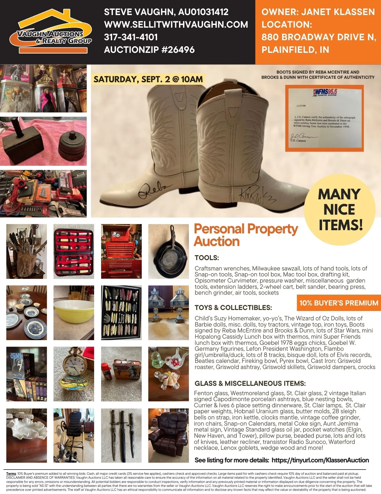 Janet Klassen Personal Property Auction