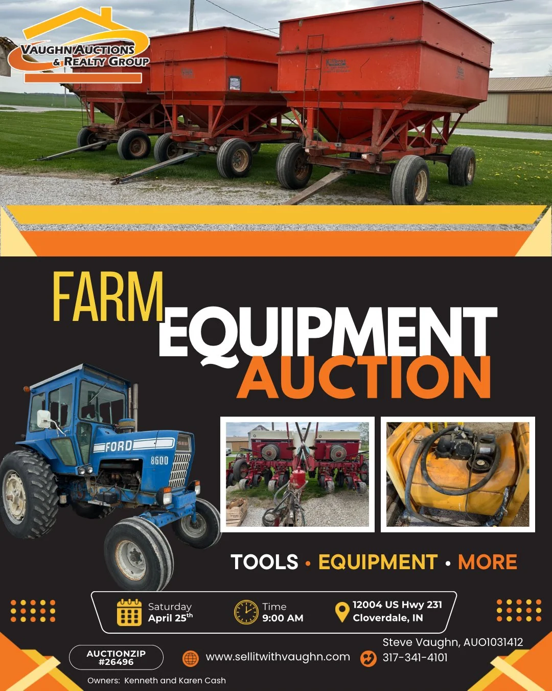 Farm Equipment Auction in Cloverdale, IN