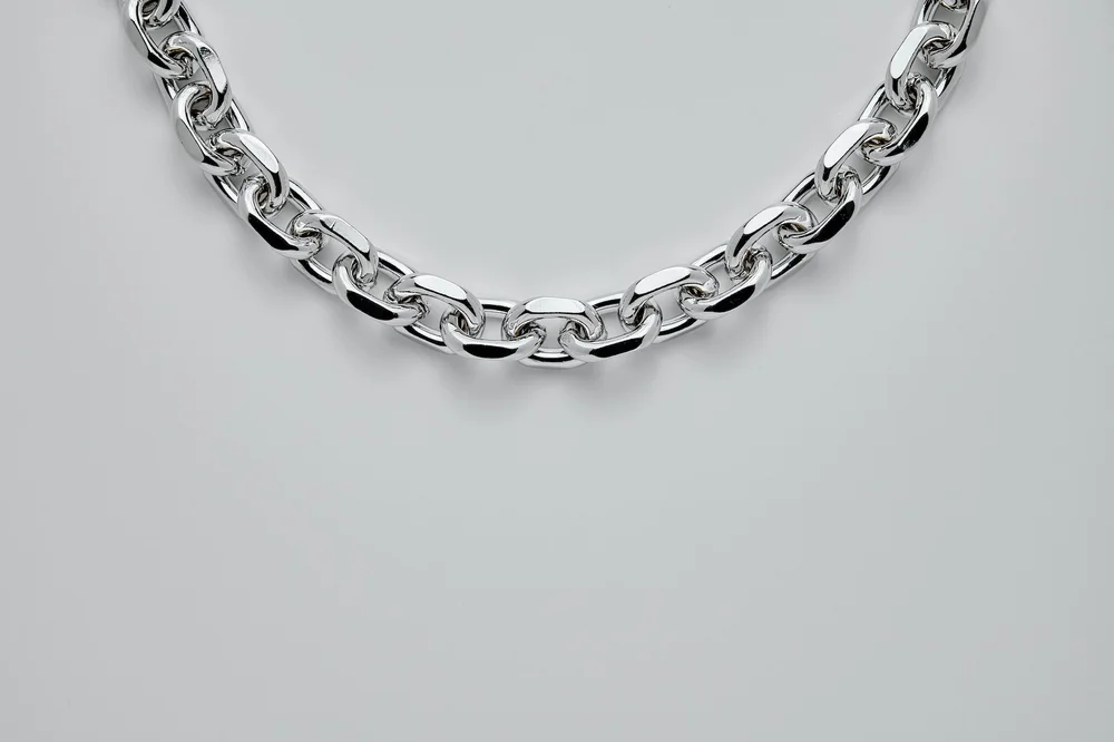 Sterling silver chain necklace held as collateral at The Gold ATM
