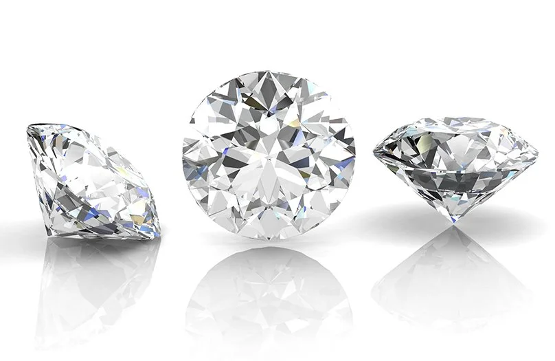 Loose round brilliant diamonds appraised at The Gold ATM in Atlanta