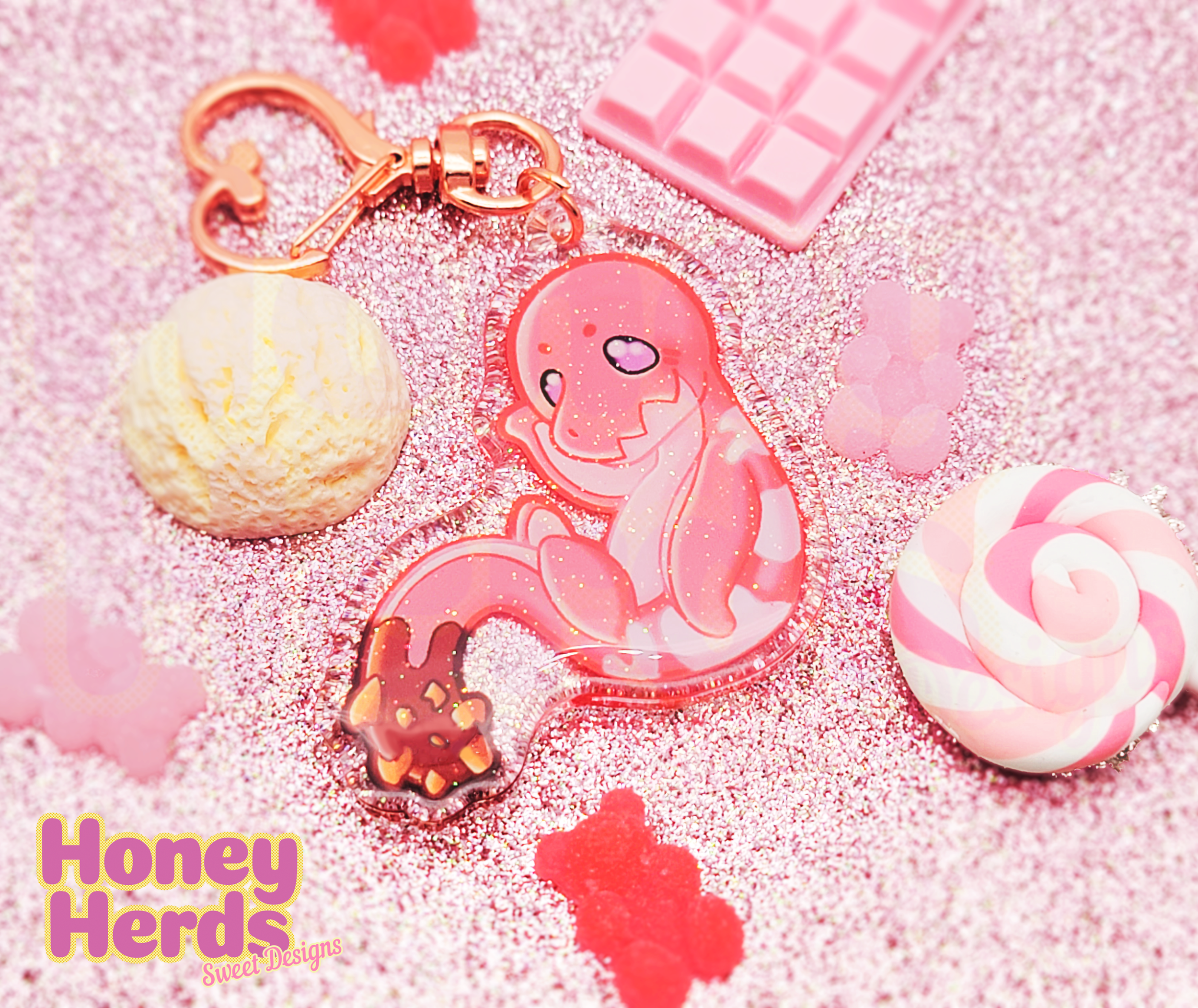 A La Modesasaurus Acrylic Charm
