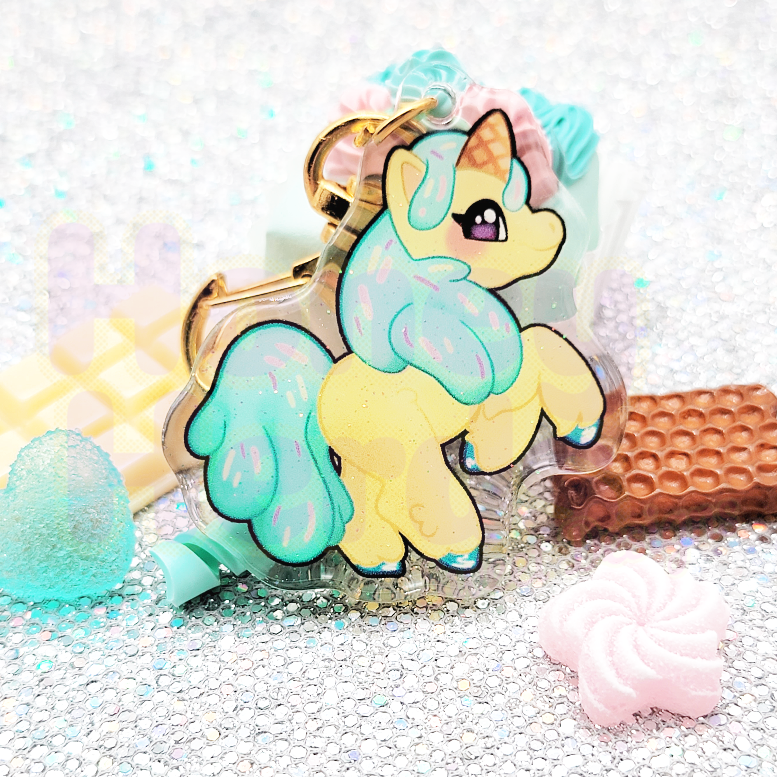 Unicone Acrylic Charm