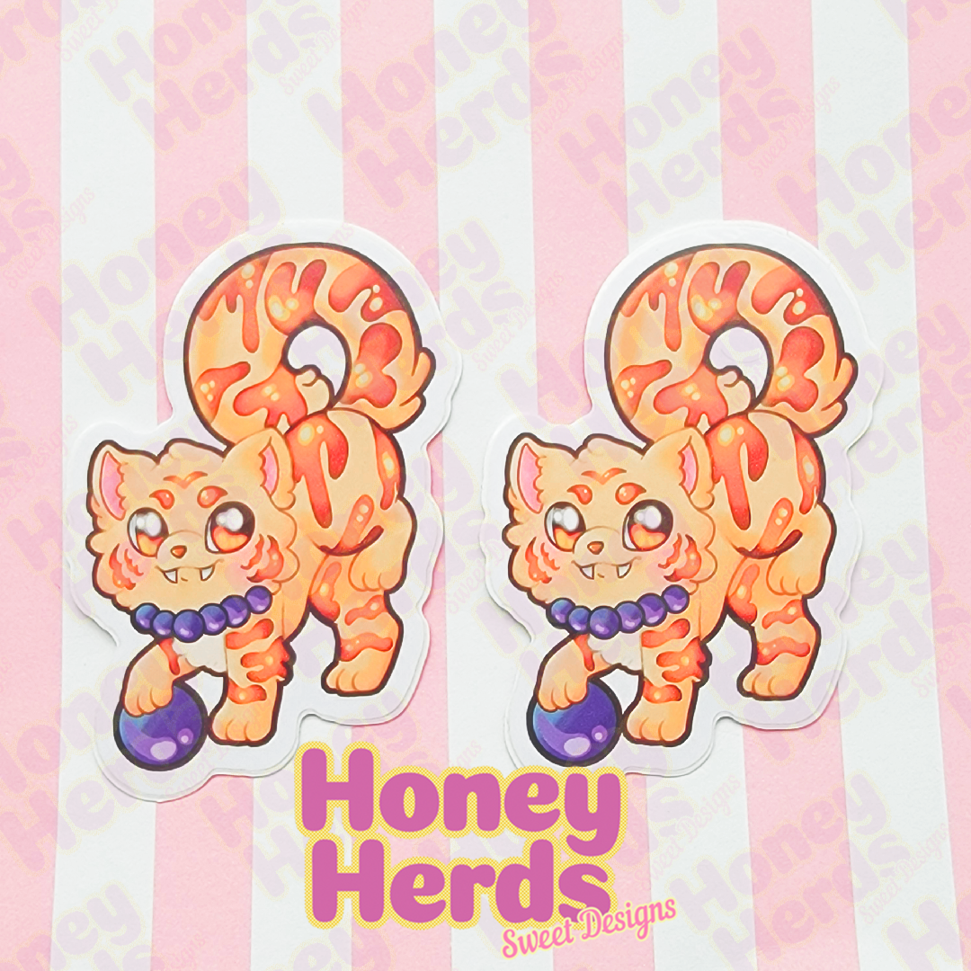 Tiger Milk Tea Vinyl Sticker