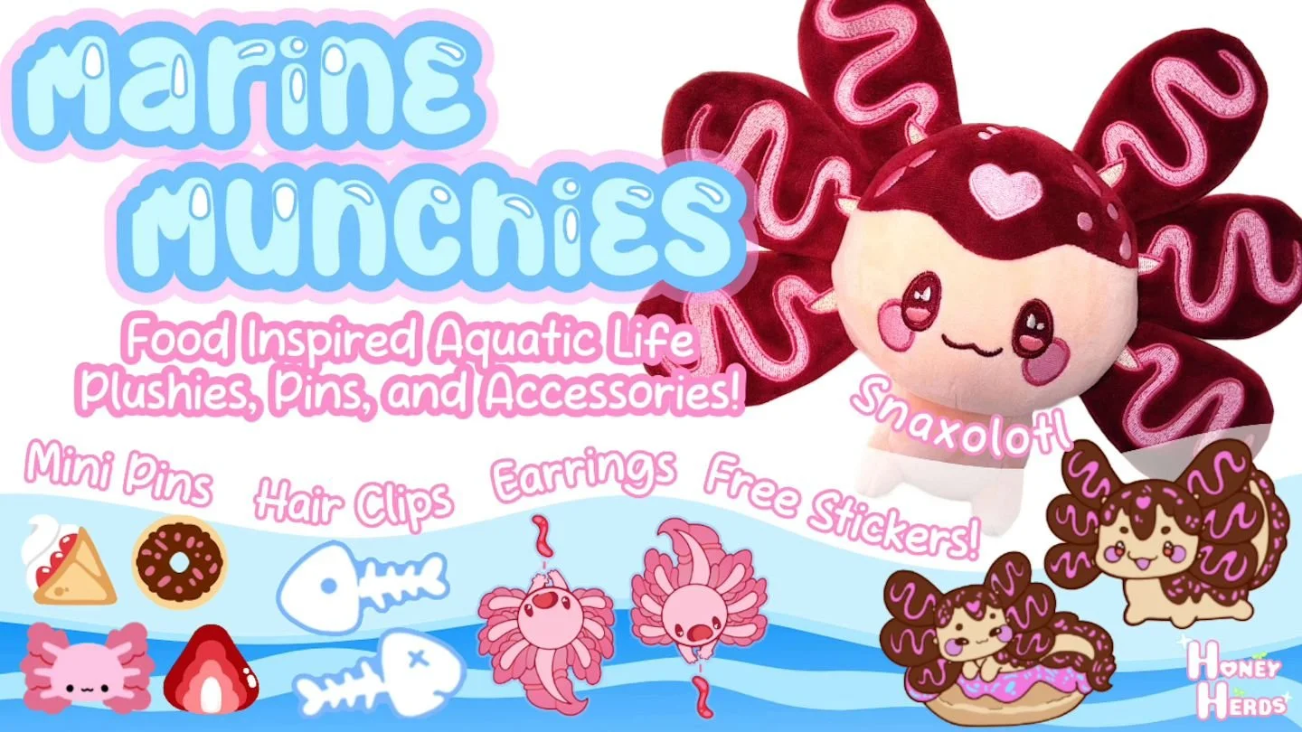 The Marine Munchies Backerkit is live! 🍩

Get the snuggly Snaxolotl at a campaign exclusive price with a bunch of other goodies! 

You can find the page in my profile links! 

#kawaiiaesthetic #kawaii #cute #axolotl #axolotllove #plushiesofinstagram