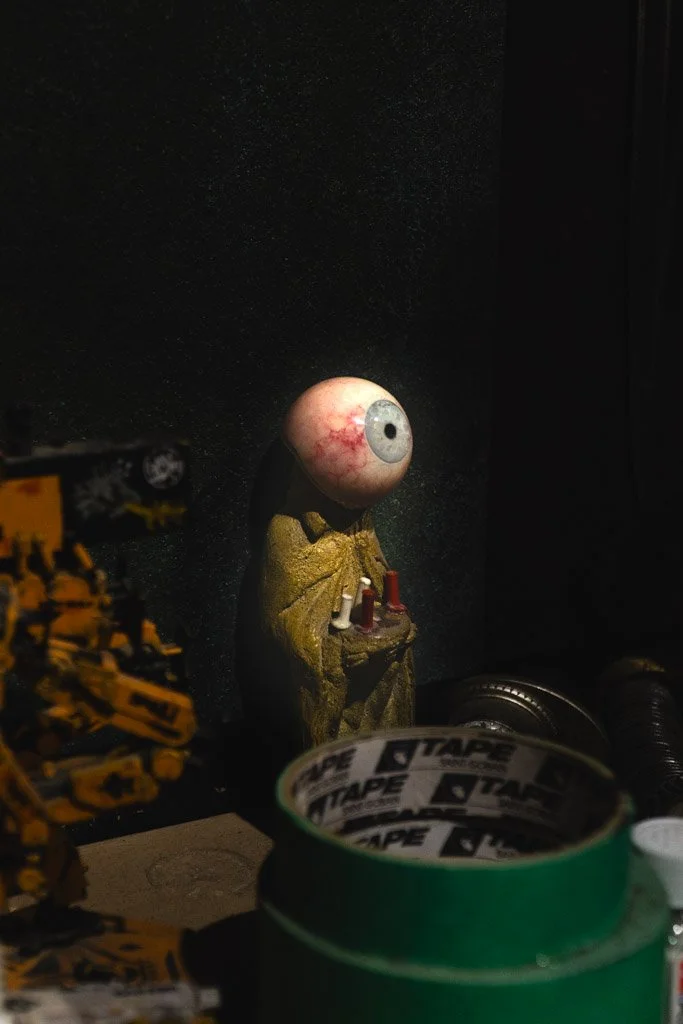 An eyeball prop at Weta Workshop in Wellington