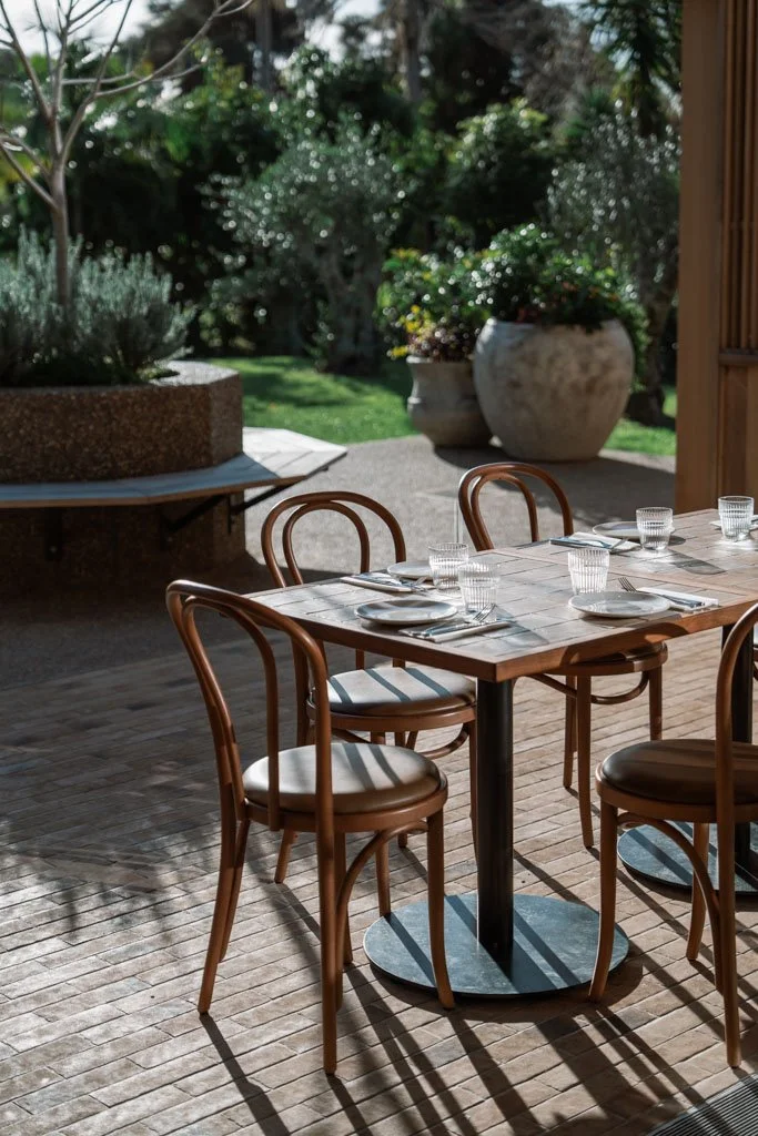 The bistro terrace at Bistro Allpress