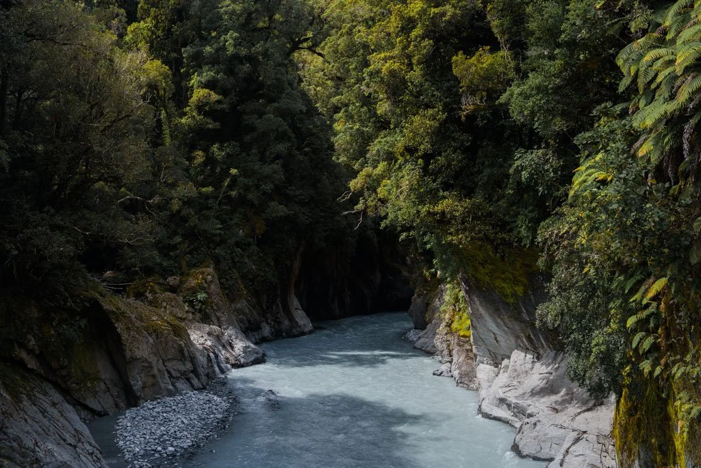 A view of the Callery Gorge in Franz Josef