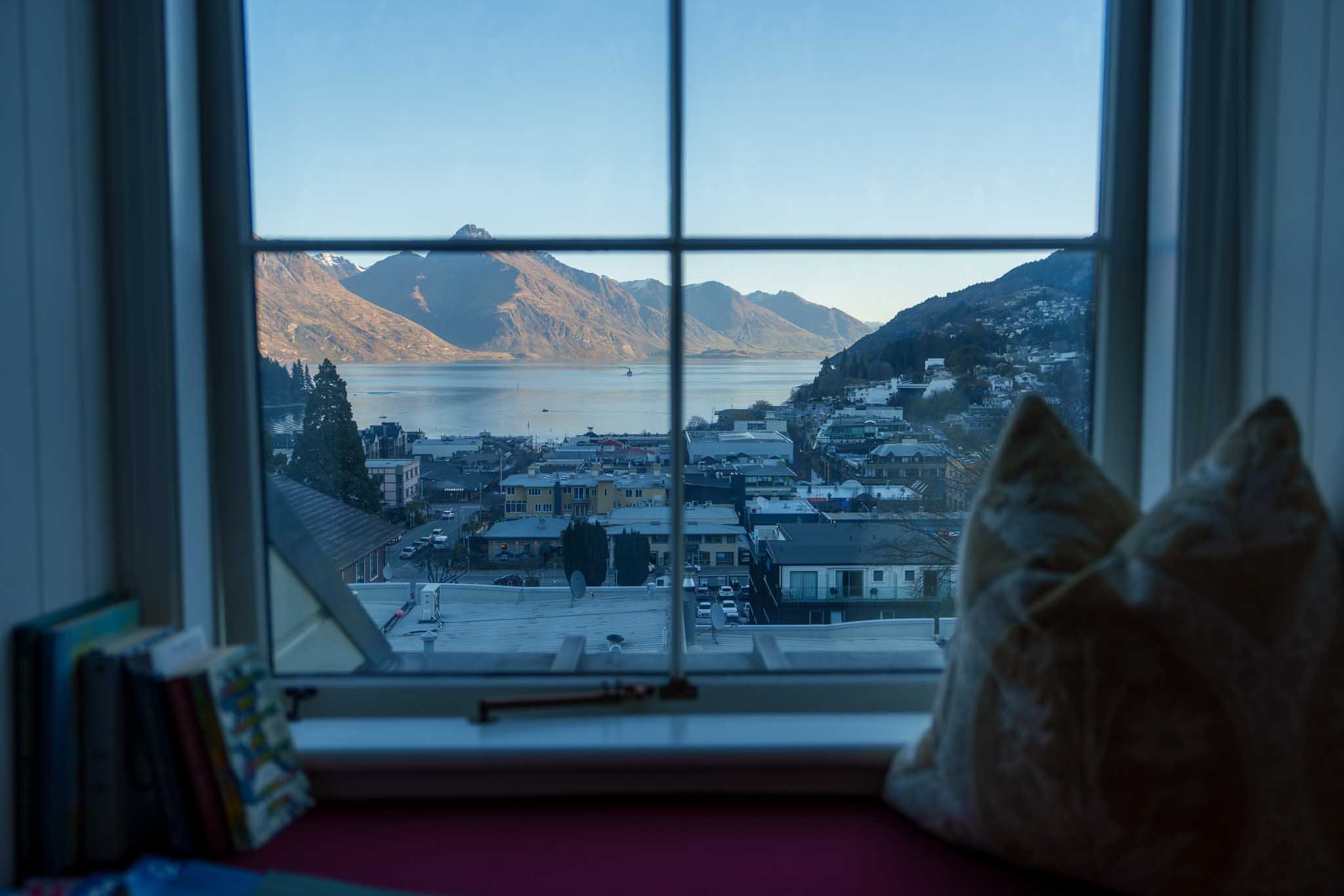 The cosiest reading nook, with the best view, at Hulbert House