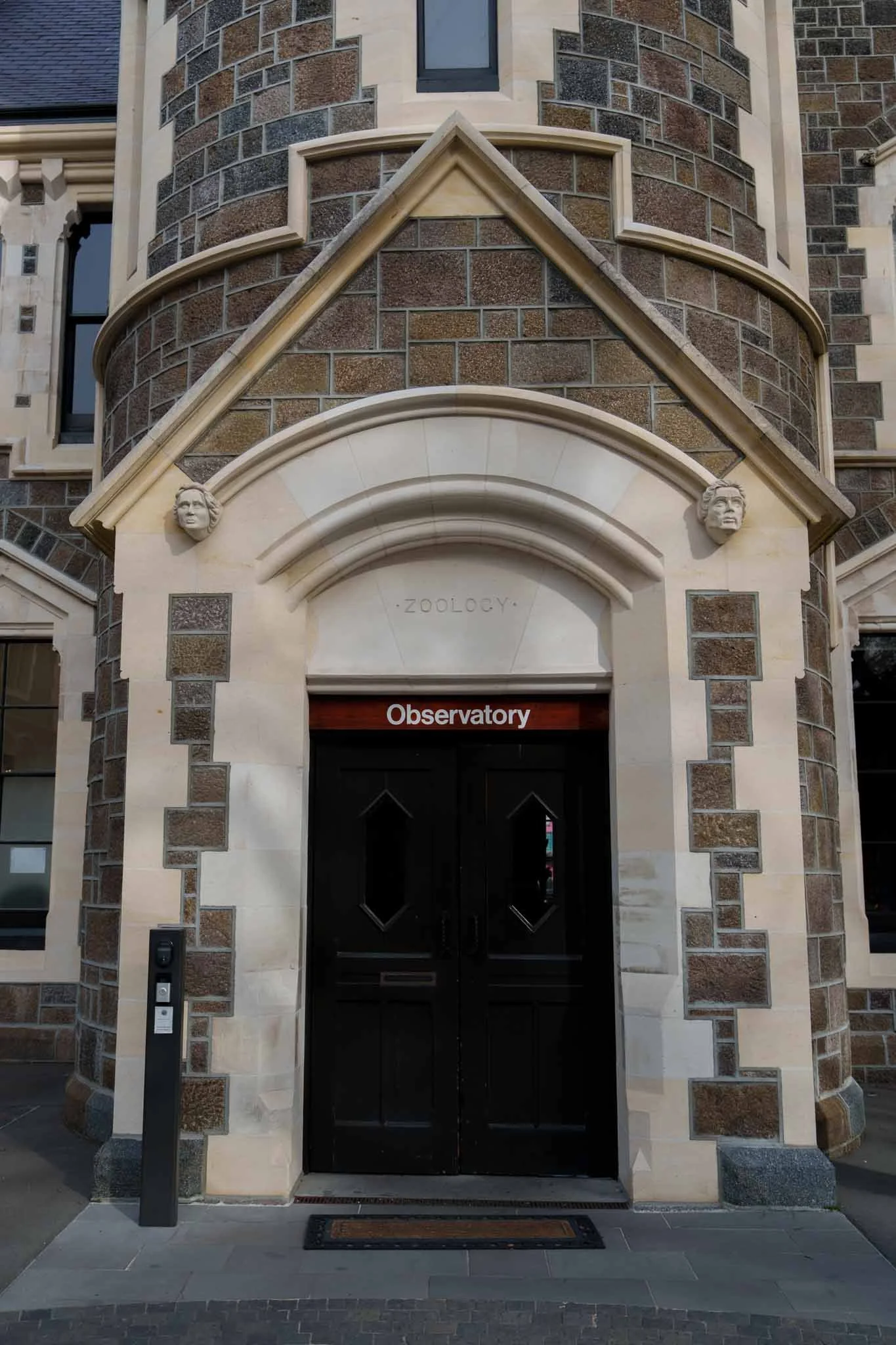 The entrance to the Observatory Hotel