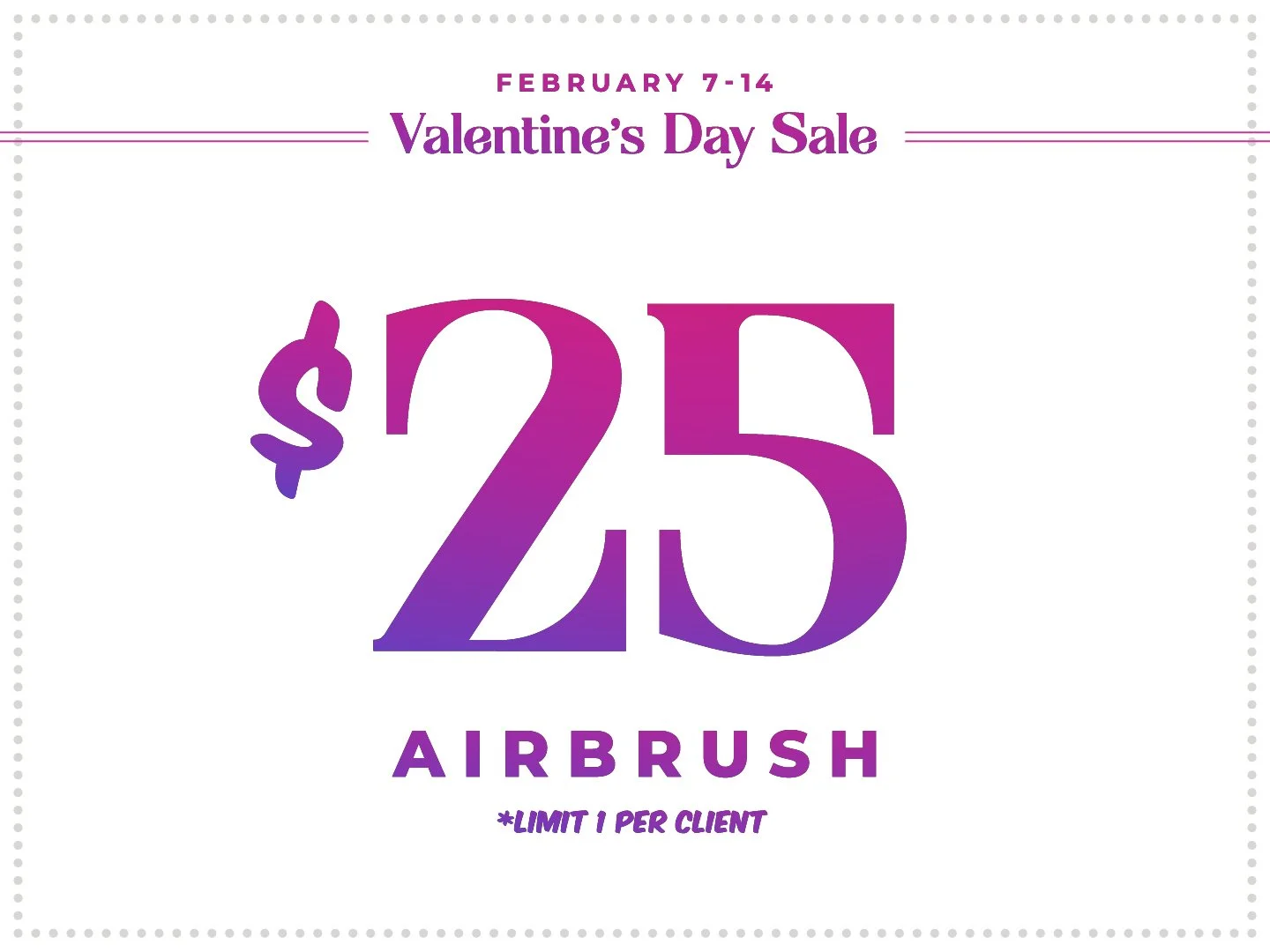 One Custom Technician Applied Airbrush Spray Tan