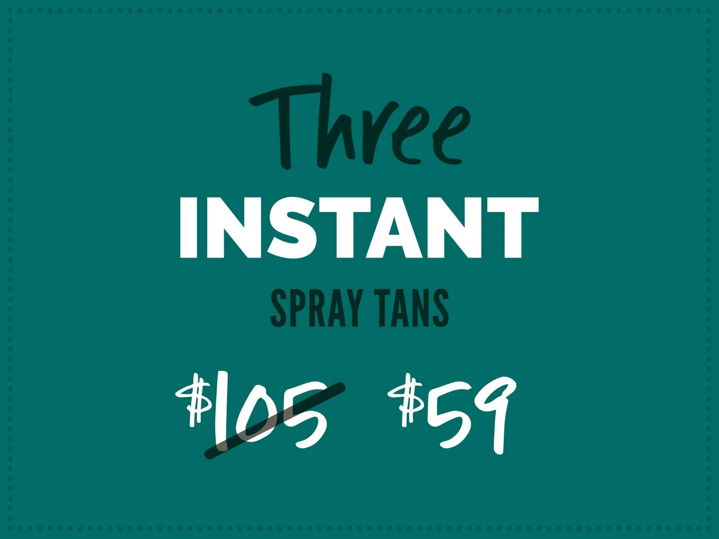 3 Spray Tans for $59