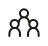 Outlines of three people icon