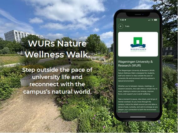 We didn't study our own Nature Wellness Walk. The students did.