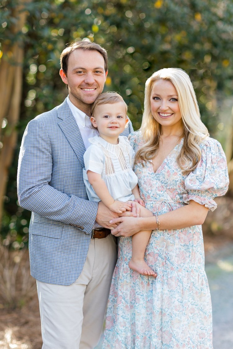 Dr. Glover, his wife Kayla, and their son, Samuel