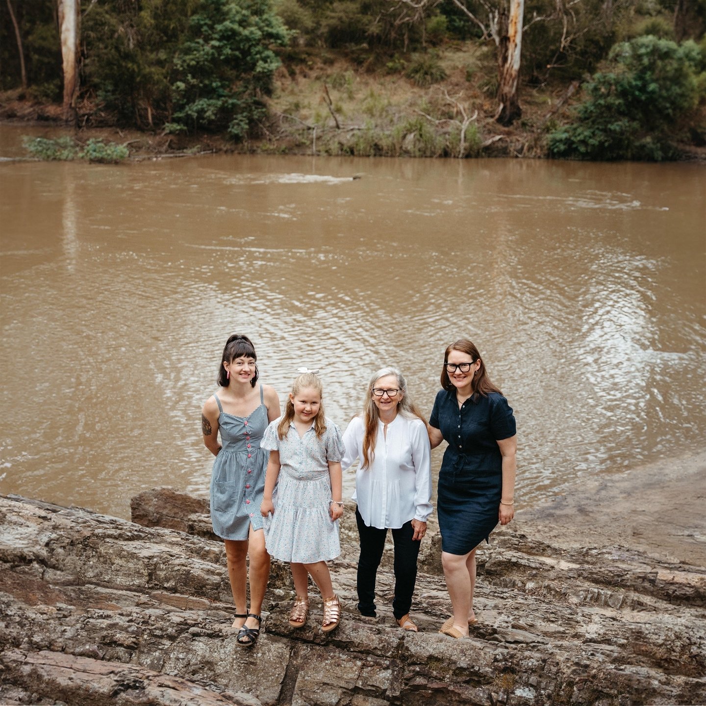 Some strong ladies I know 💪
Myself, my niece, my mum and my sister.
Hanging by the Yarra river in my home town Warrandyte, Australia 😍
...That murky brown river water... seems so Australian now... and such a delight to swim in!