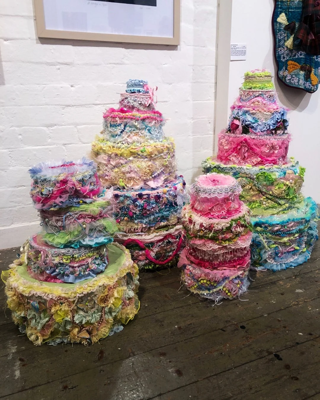 Got the opportunity to check out 
The Naarm Textile Biennale &ndash; Social Fabric Exhibition while I was in Melb!
A room full of fabric and colour at  @fortyfivedownstairs 
It was so wonderful - thank you @naarmtextilecollective

A couple of my favo