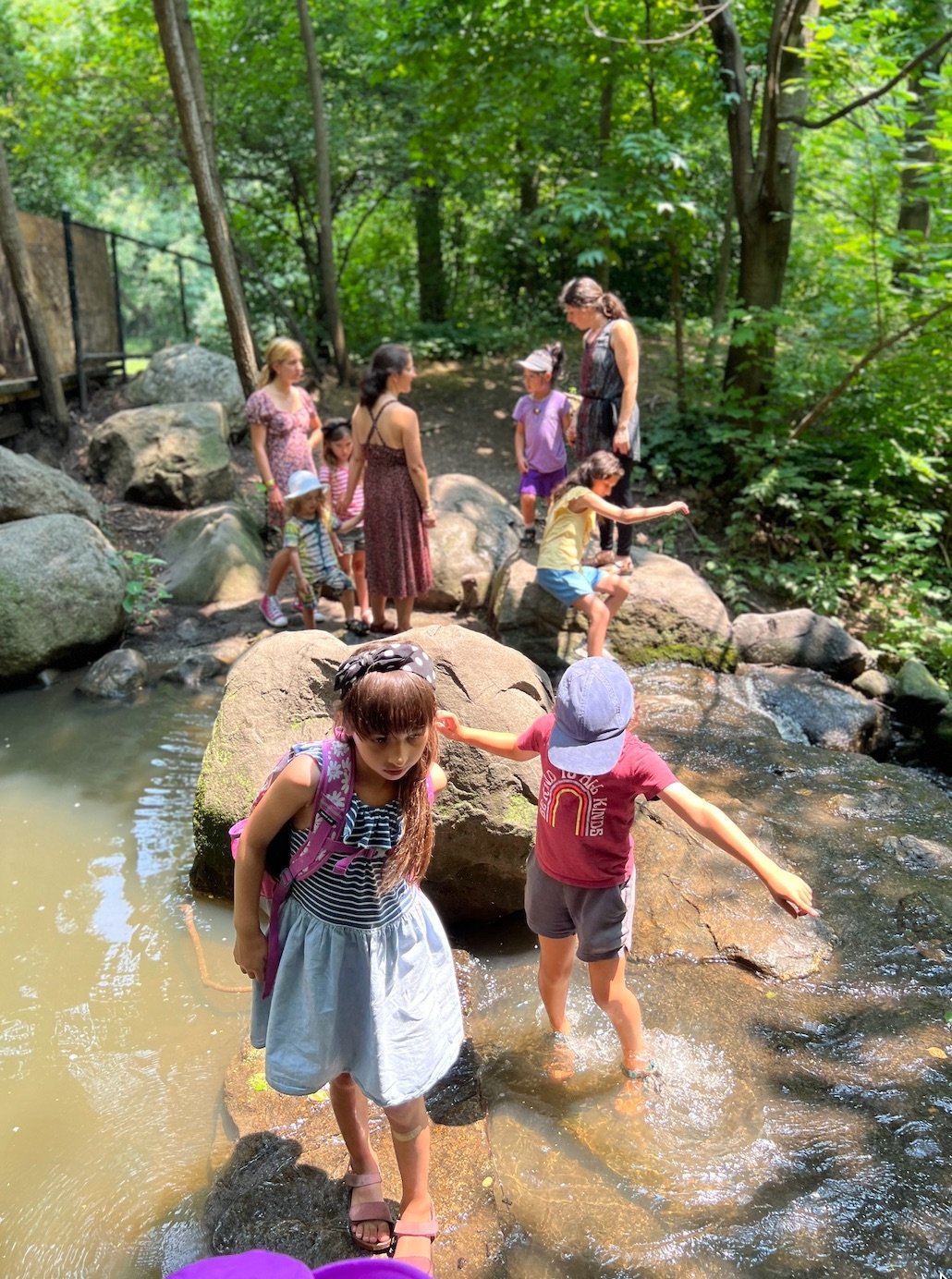 Wonder Kids cross the river at Prospect Park