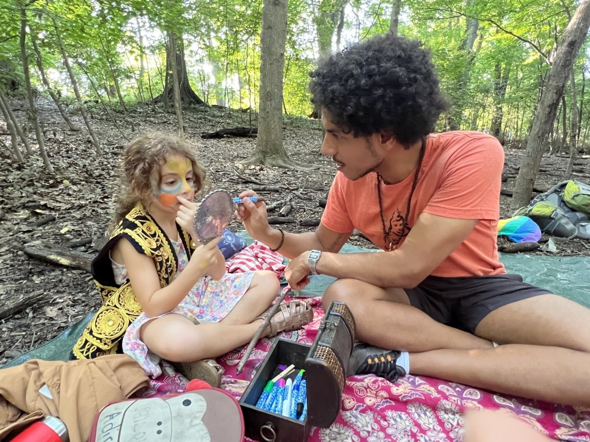 Wonder Leader face paints a Wonder Kid