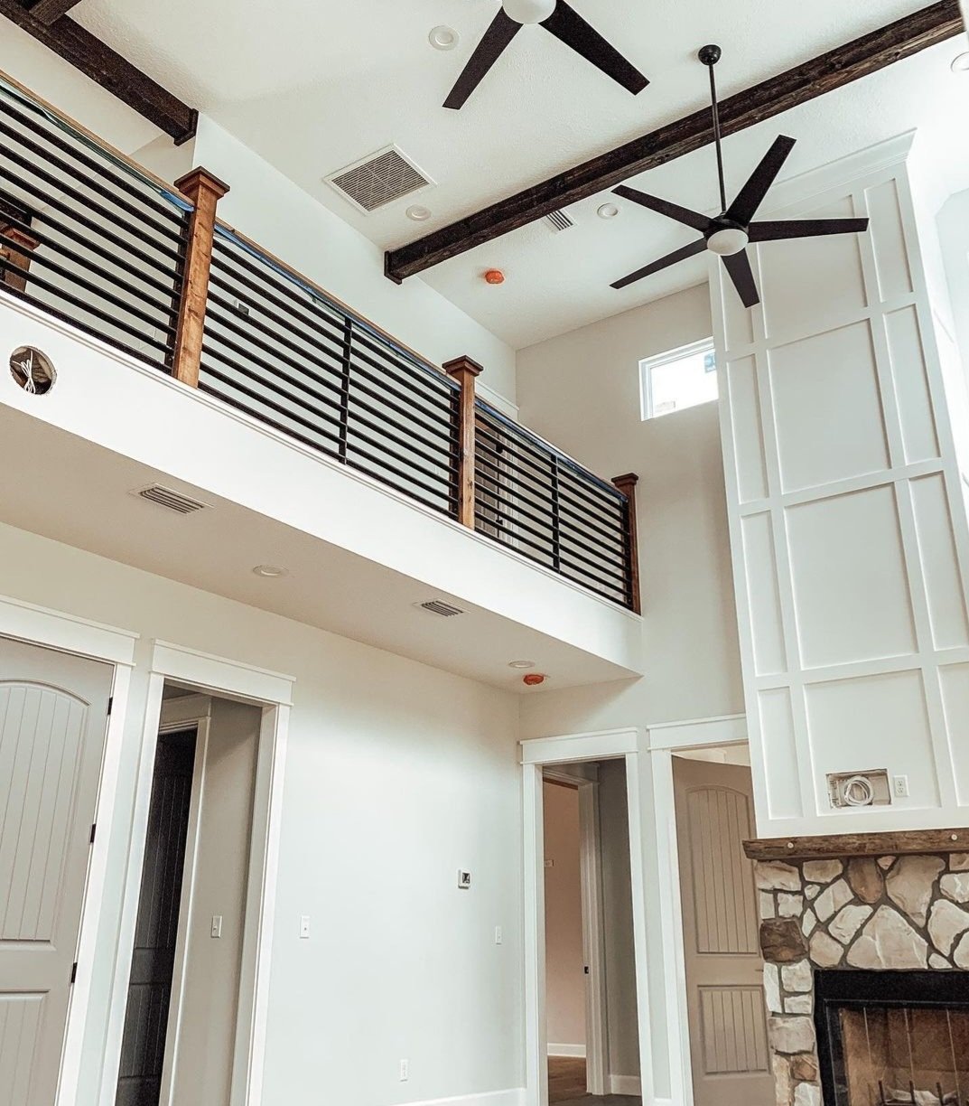 industrial and rustic styled hand-rails