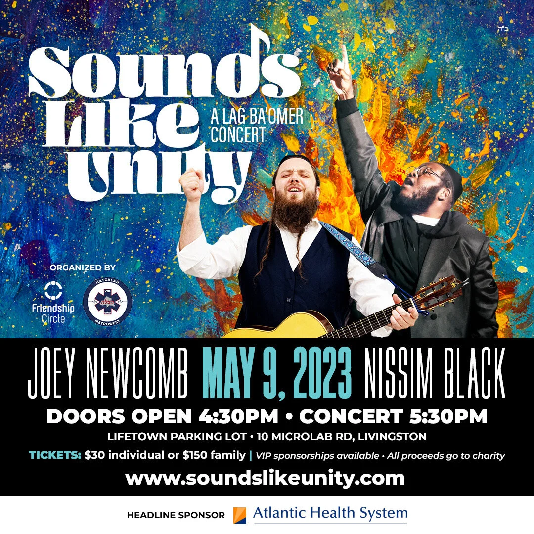 Don't wait! In 30 seconds you can have your tickets. Link in Bio! 

Presenting the inaugural Sounds Like Unity concert, launched by Hatzalah of Metrowest &amp; Friendship Circle to bring the greater Metrowest Jewish community together for a fun celeb