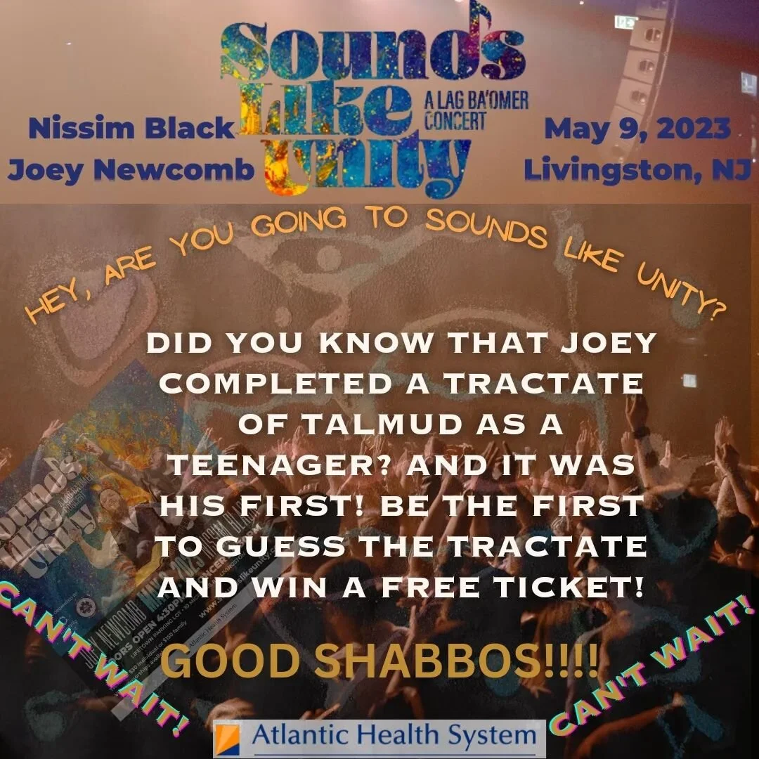 Getin ready for Shabbos! Link in Bio! 

Presenting the inaugural Sounds Like Unity concert: launched by Hatzalah of Metrowest &amp; Friendship Circle to bring the greater Metrowest Jewish community together for a fun celebration of the meaningful and