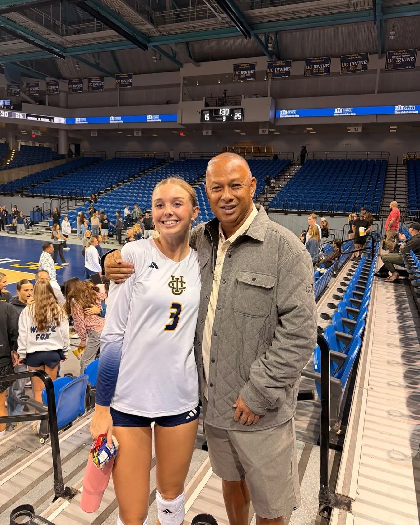 Got a chance to watch Abby play tonight. I&rsquo;m so proud of her! Staring as a freshman in D1 volleyball is not easy to do. She played great! Way to represent 951 Abby!!