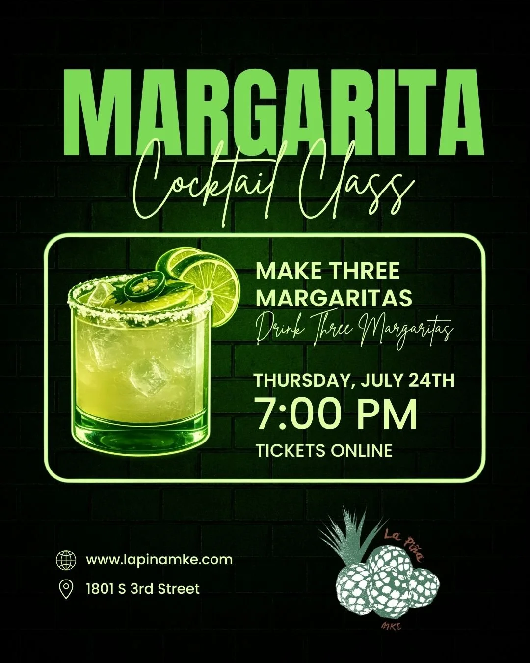 Margarita Cocktail Class 