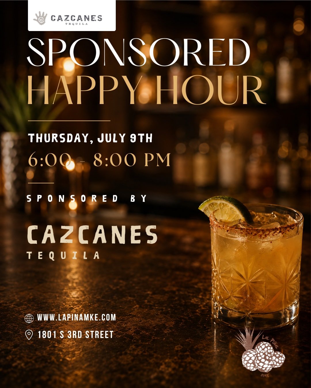 Happy Hour sponsored by Cazcanes 