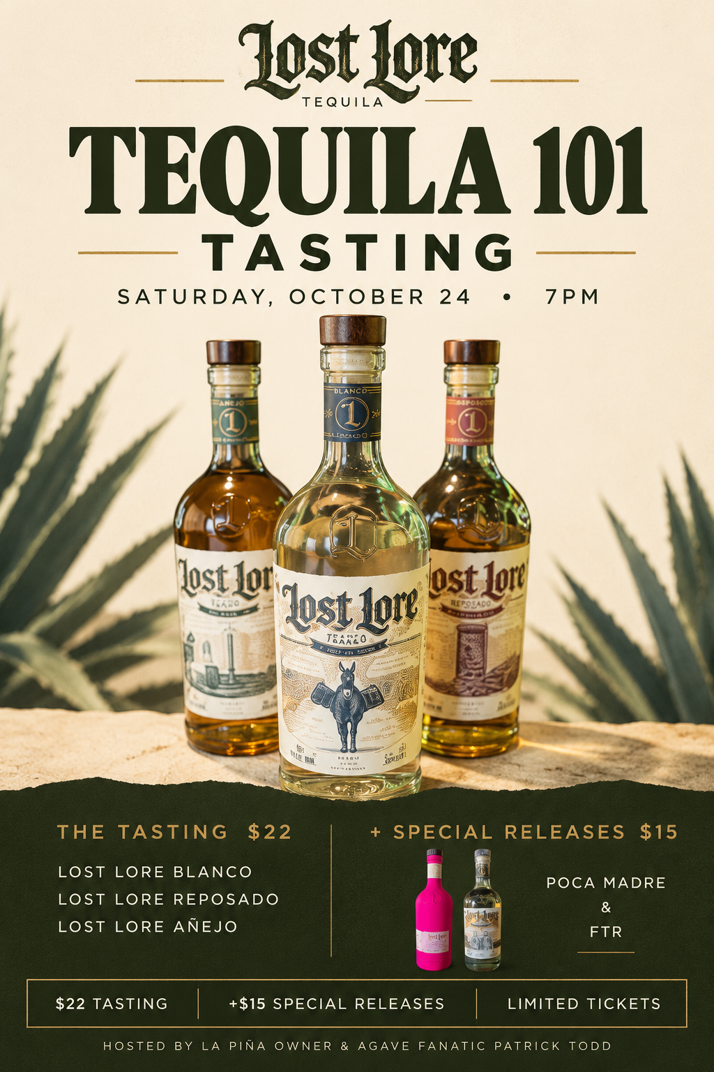 Tequila Tasting: Lost Lore