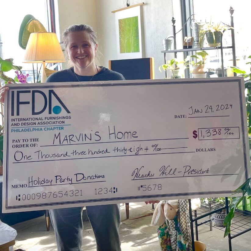 @ifdaphilly - you are quite the group! @heather_rabold_hill and @designsbykatylynn - thank you for your unwavering support of Marvin&rsquo;s Home. We are so grateful for all you do. Designers could be a key to future growth and impact and you are hel
