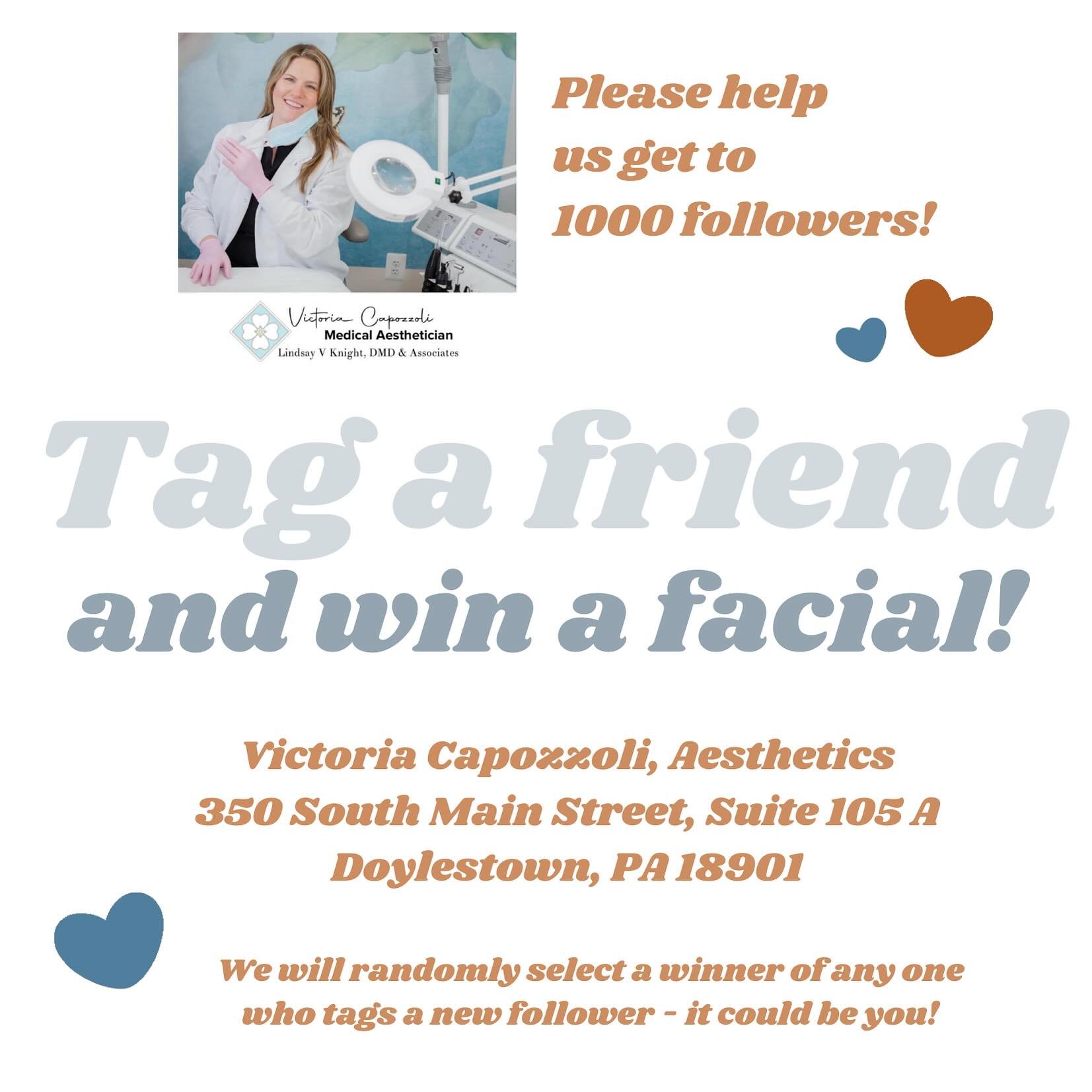 Need a spring glow? Haven&rsquo;t had a facial in a while? This is one of the best in the area!  Tag a friend who follows us and we will pick a winner on Monday! Help us get to 1000 followers! 

#doylestownpa #doylestownbusiness #marvinshome #tagafri