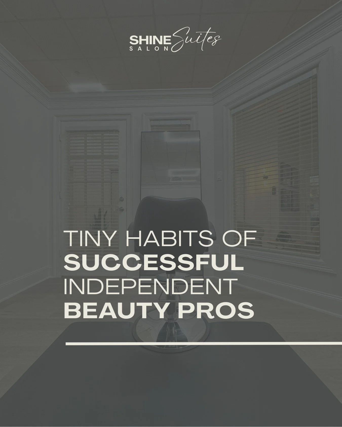 Small habits create big results. ✨

These simple routines keep independent beauty pros booked, organized and growing.

#ShineSuiteSalon #AddisonTX #BeautyBusinessTips #SuiteLife #SalonSuites #SuitesSalon #DallasSalon #BeautySalonDallas