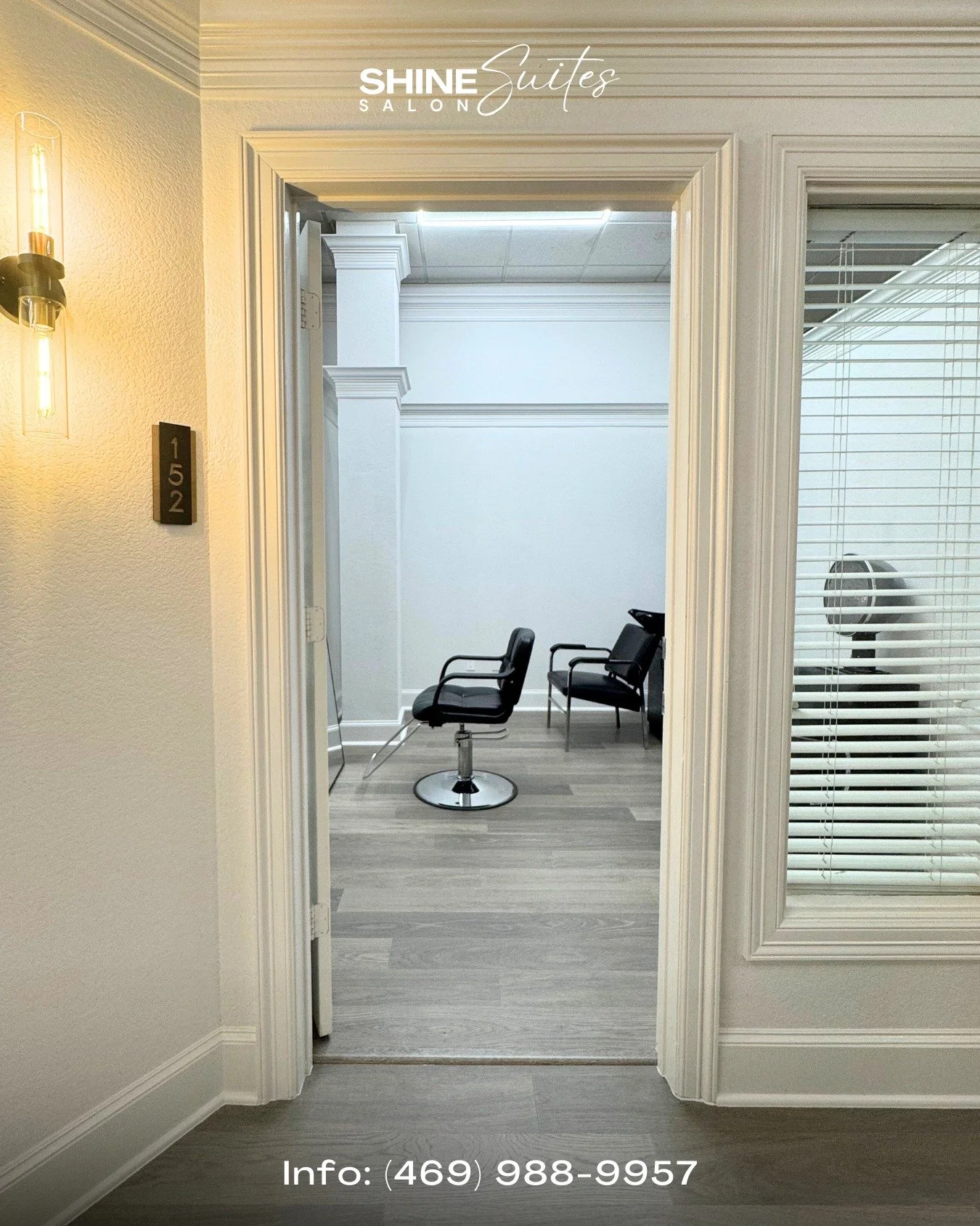 Your talent is the magic; your suite should make everything else easier. ✨

Our suites come with the amenities that keep your day smooth, your space clean, and your business moving forward.

(469) 988-9957

#ShineSuiteSalon #AddisonTX #SalonSuiteAmen