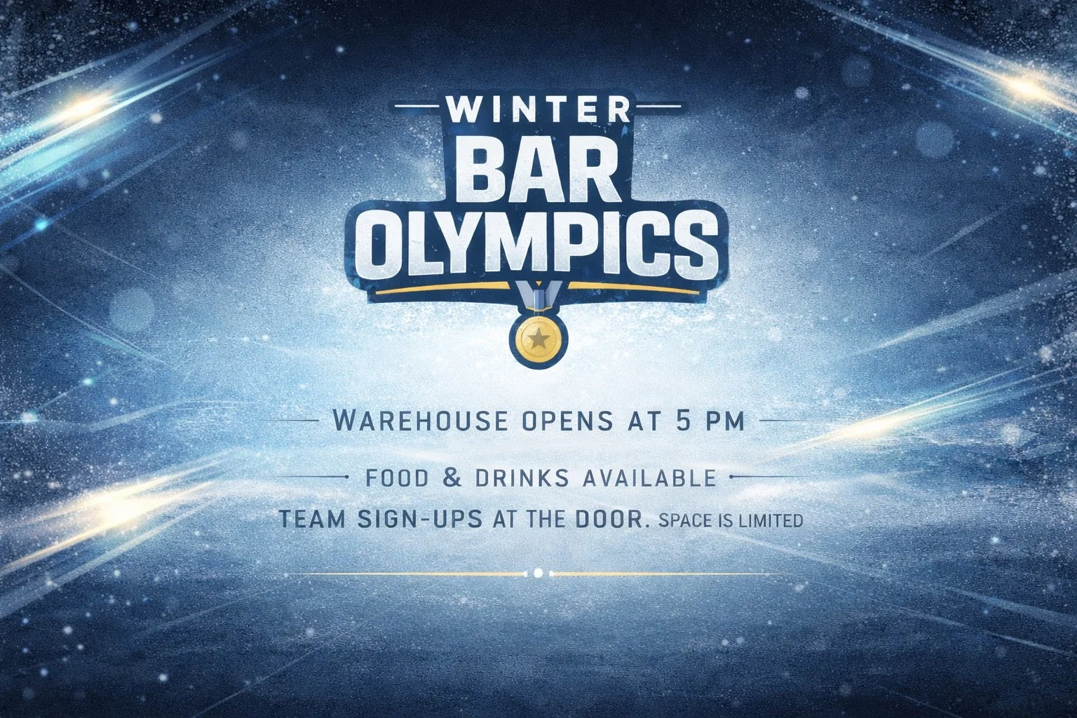 Winter Bar Olympics - Teams of 4