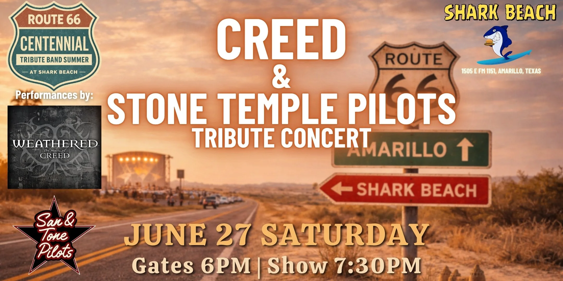 Weathered and San & Tone Pilots DOUBLE TRIBUTE to Creed/Stone Temple Pilots