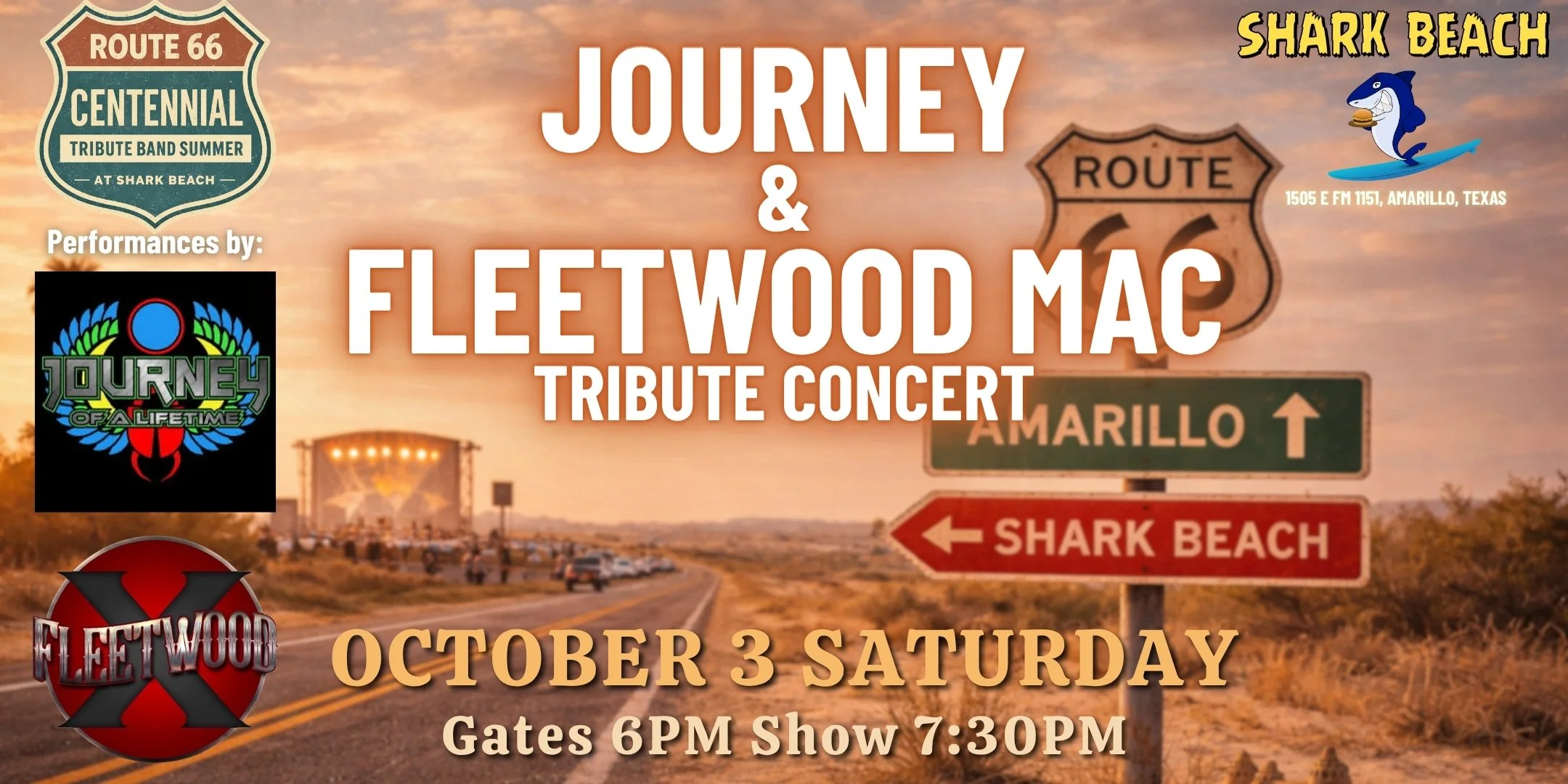 Journey of a Lifetime and Fleetwood X DOUBLE TRIBUTE live at Shark Beach LIVE