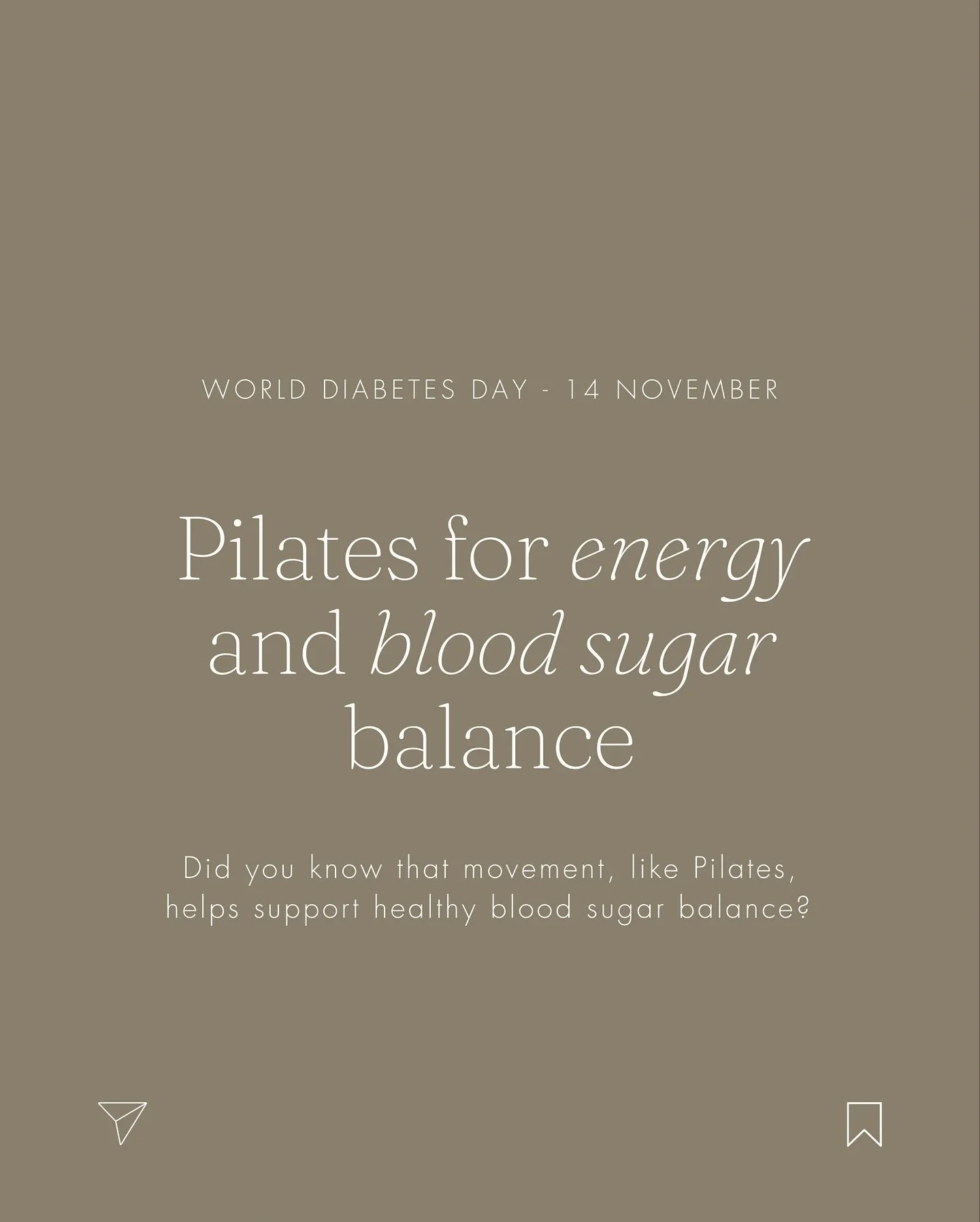 Today is World Diabetes Day 🌎, a timely reminder of how important blood sugar balance is for everyone.

At Manna Wellness, we love using movement to support energy, strength and long-term health. When you exercise, your muscles become like a sponge 