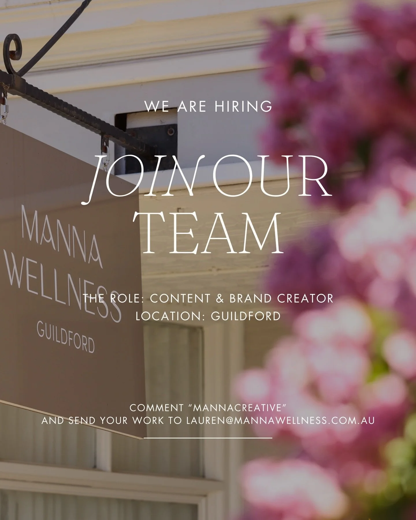 ✨ WE&rsquo;RE HIRING ✨

We are looking for an in-house Content &amp; Brand Creator to join the Manna team.

This is a creative, hands-on role shaping how Manna shows up across content, social media and brand storytelling.

You&rsquo;ll work closely w