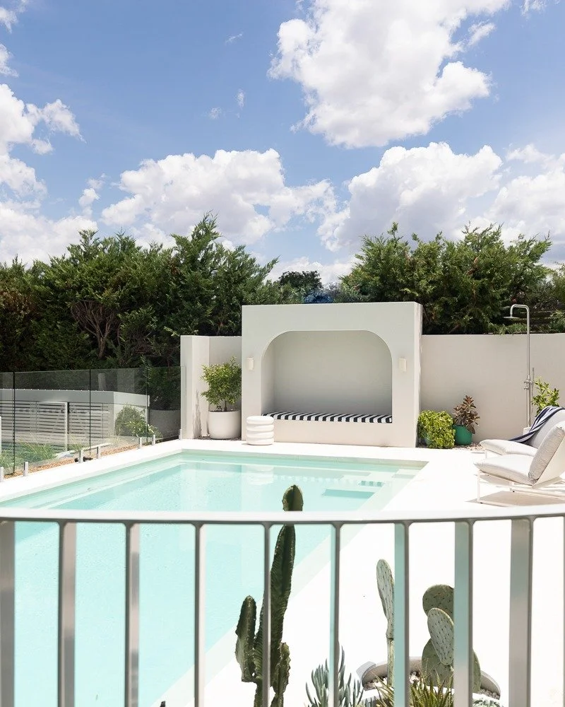 MOGGS LANE POOL || DESIGN & CONSTRUCTION
Flashback to our award-winning Moggs Lane Pool project - a Palm Springs-inspired backyard pool design & build.
From the custom-designed cabana to the unique fencing & tiles, this is one pool that
