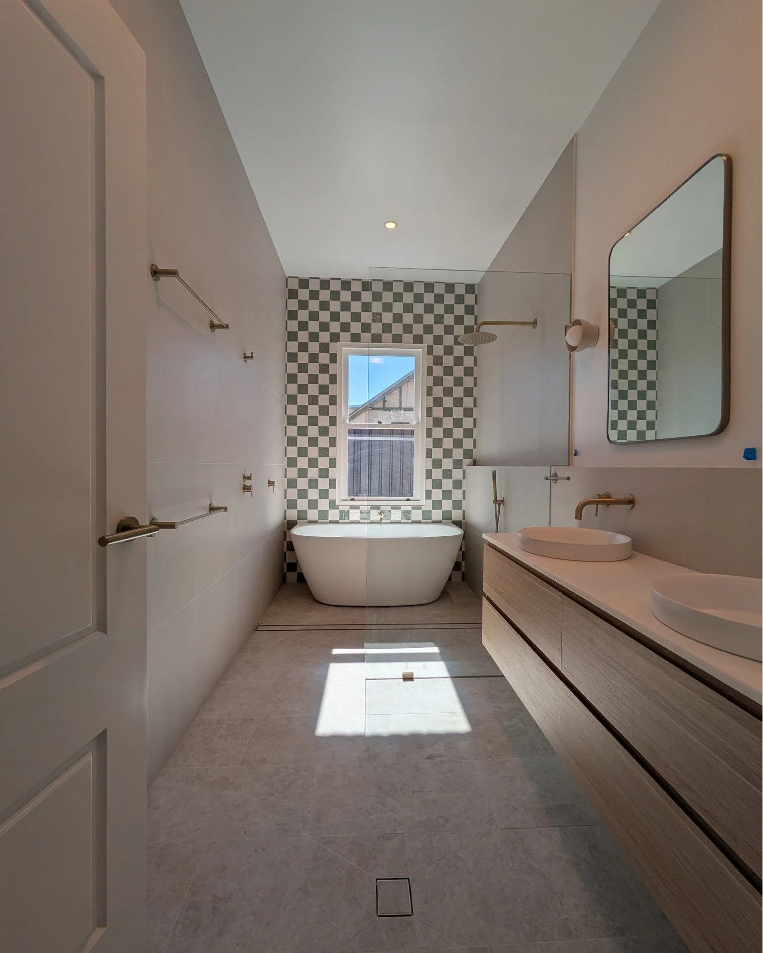 GLADSTONE STREET || WORK IN PROGRESS

The finishing touches have been added to our Gladstone Street project - and it is simply stunning.

Here's a glimpse at the final bathrooms - they are a lesson in refined, modern elegance, with a heritage twist. 