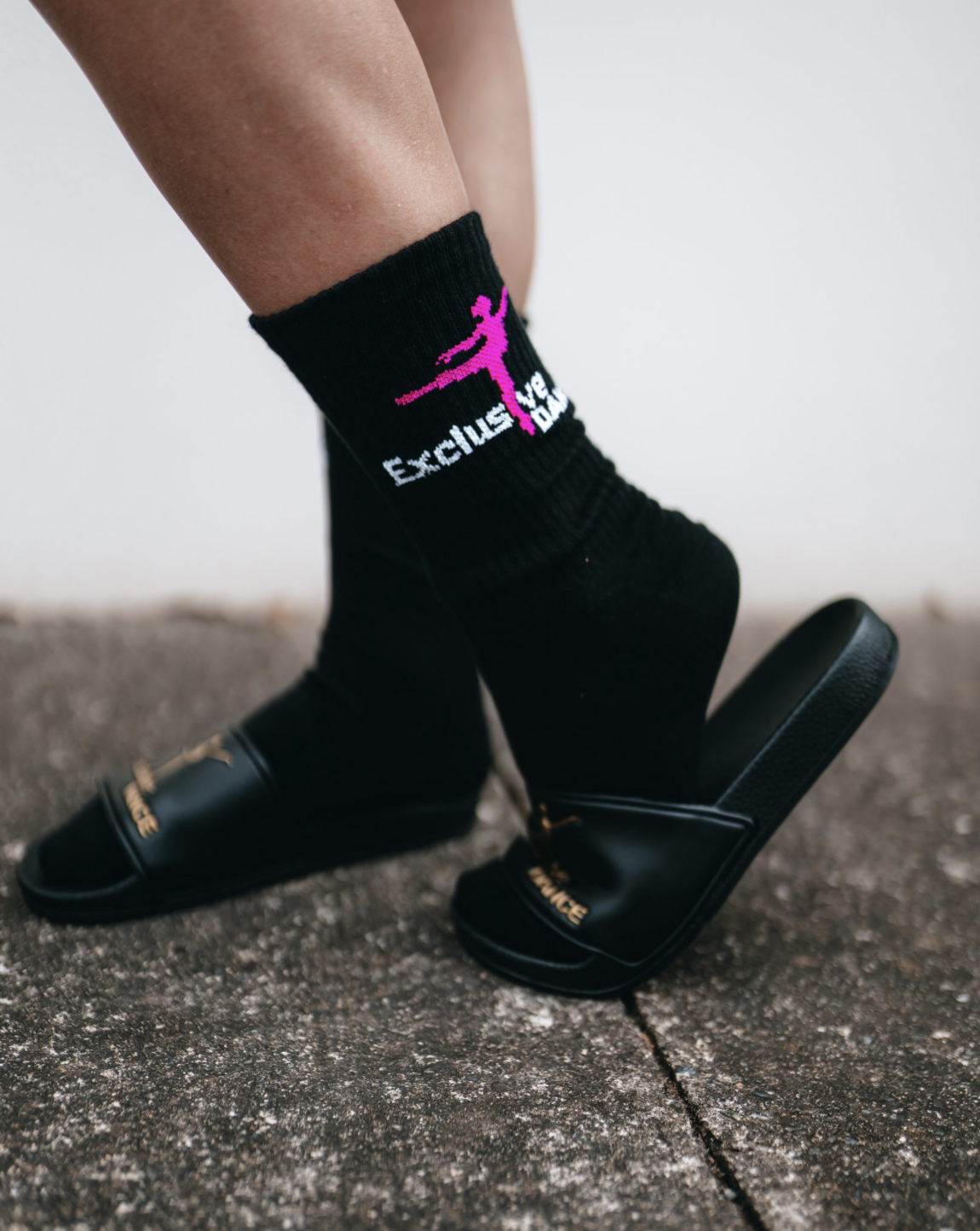 EXCLUSIVE DANCE SOCKS – PINK — Exclusive Dance