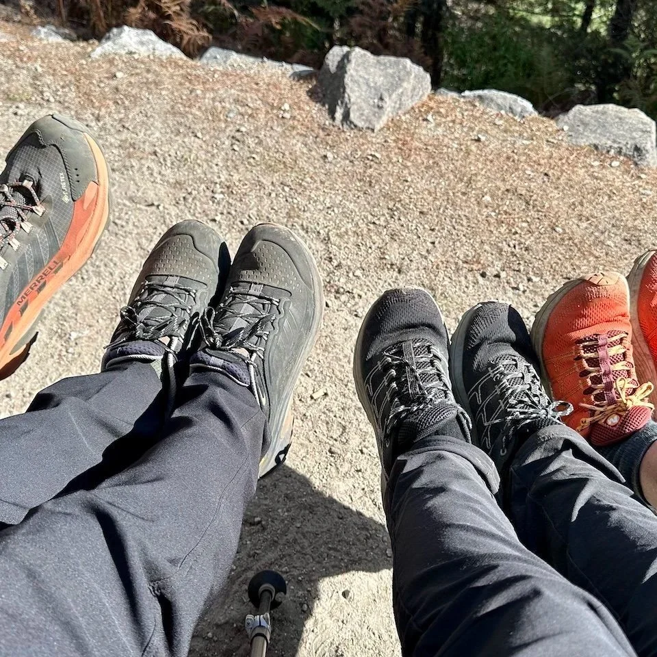 Everest Base Camp hikers with Merrell NZ trail runners