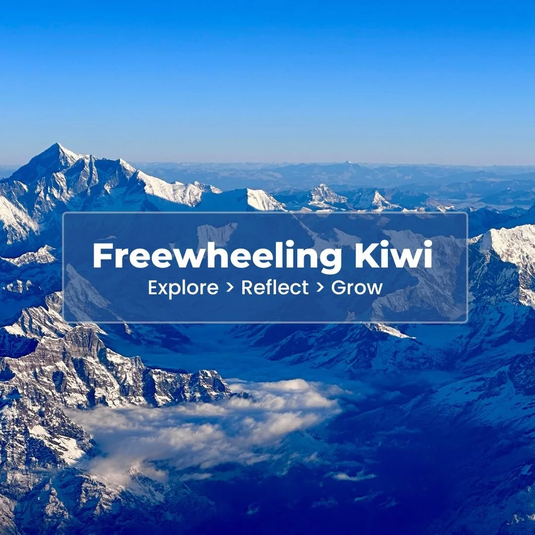 Epic view of Mount Everest and the Himalayan Mountains viewed from a plane