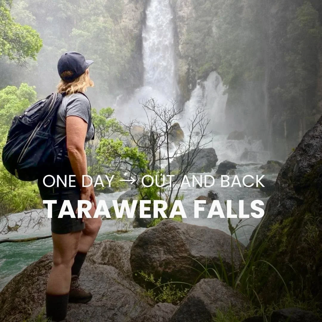 Tarawera Falls &rarr; Lake Tarawera.
One day, out and back, following the river through forest to open water.

This walk has an easy rhythm to it &mdash; waterfalls, shaded trails, long river views and the quiet reward of the lake at the end. A stead