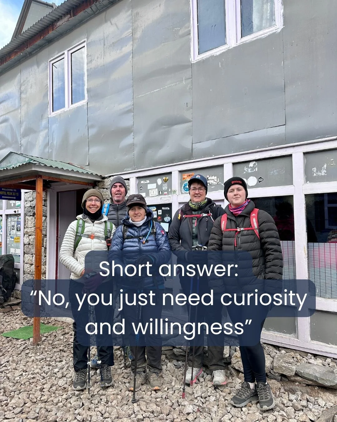 A common question: do I need to be super fit for Nepal?
Short answer: absolutely not. Our boutique treks are designed so anyone with curiosity and a willingness to move can enjoy them. Small groups, supportive pacing, and the right guidance make all 