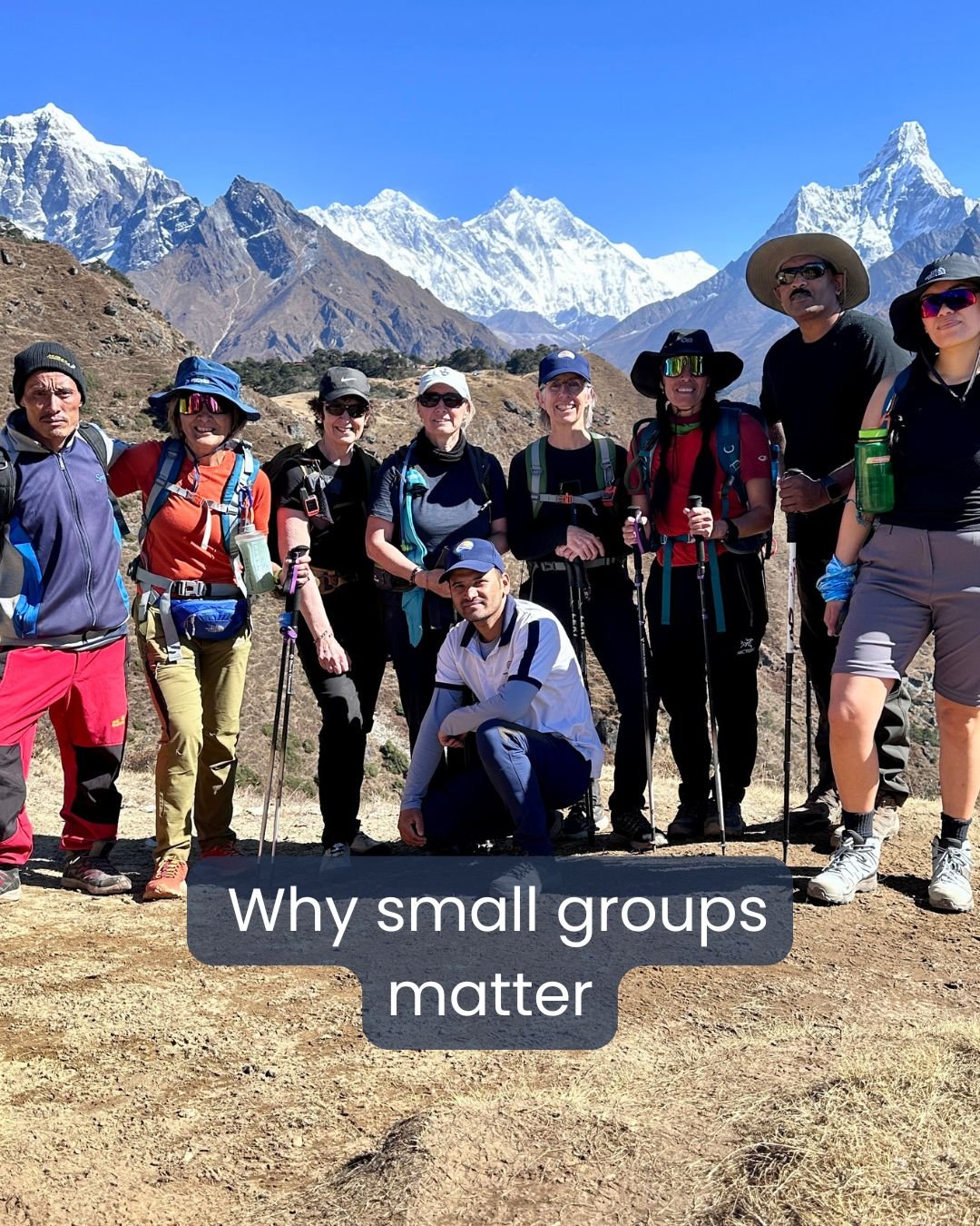 When trekking in Nepal, small groups make all the difference. October (Annapurna Base Camp) and November (Everest Base Camp) trips still have spots &mdash; DM me &lsquo;Nepal&rsquo; now and I'll send you all the details.
@himalayanrecreation 
@merrel