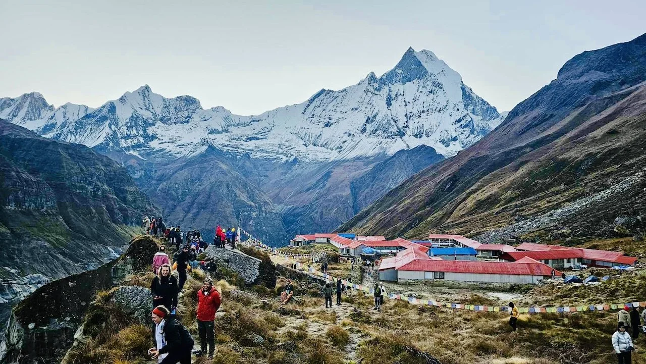 Annapurna Base Camp at Sunset