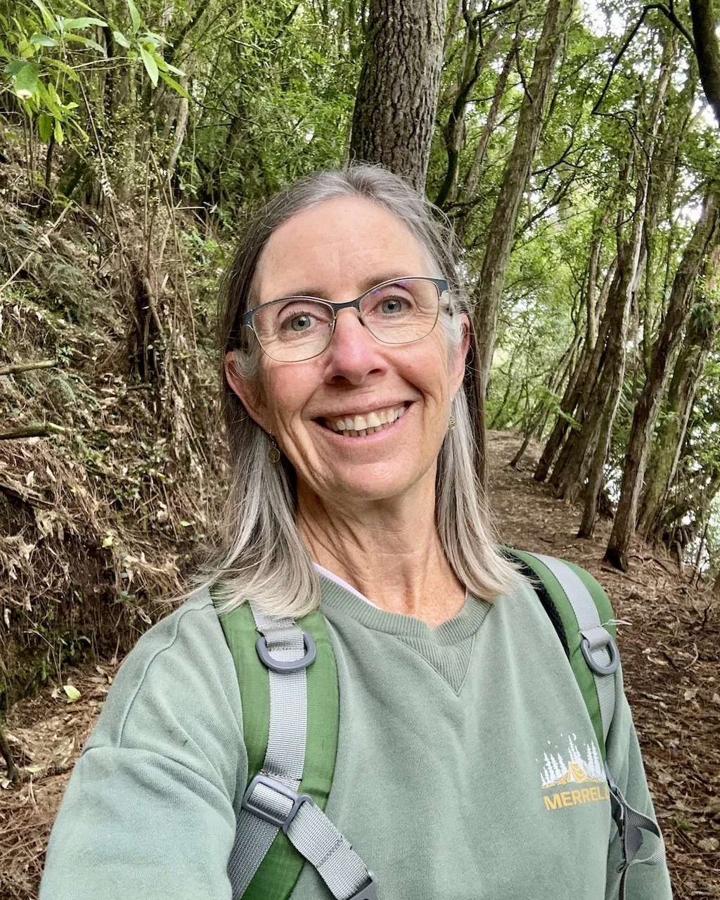 Sharon Evans on the Waikato River Trail
